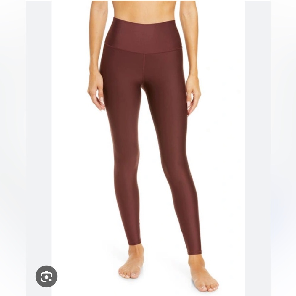 Alo Airlift 7/8 leggings in Cherry Cola - size Small - Picture 2 of 6